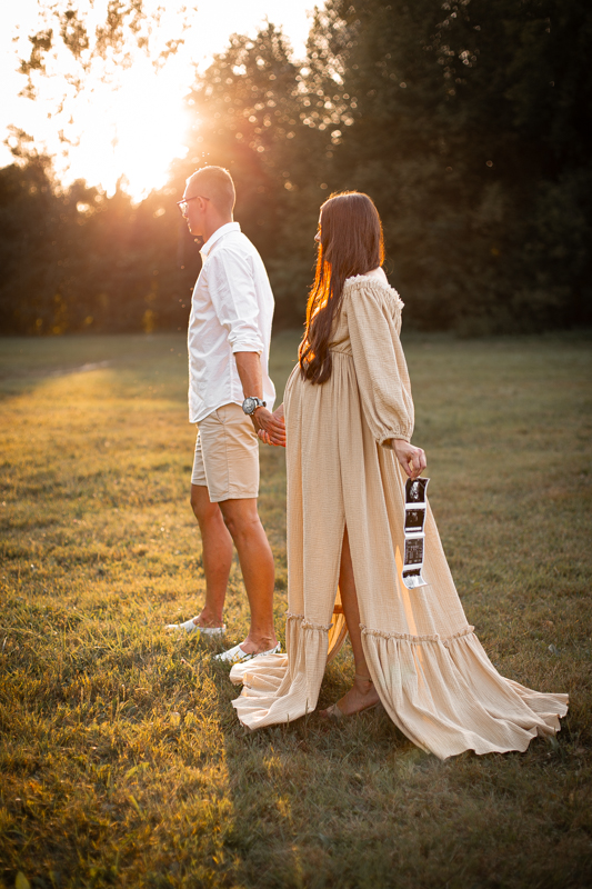 sesja ciążowa w stylu boho